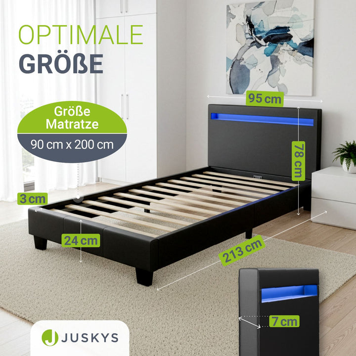 Gestoffeerd bed Paris