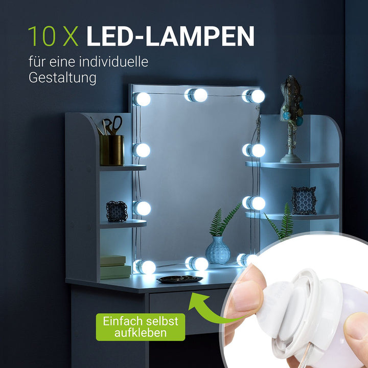 Make-uptafel Bella mit LED verlichting
