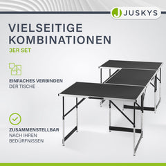 Alu multifunctionele tafel 3-teilig