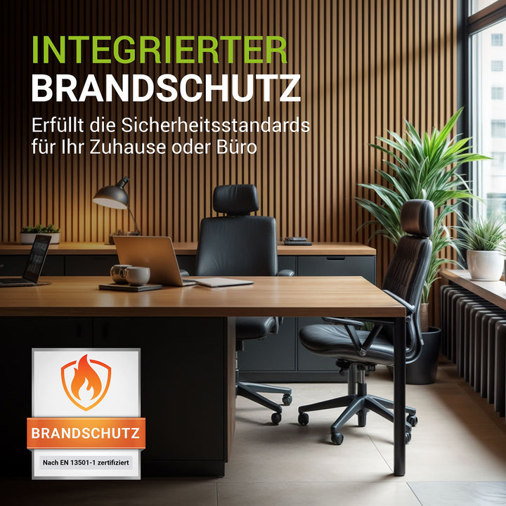 Akoestische panelen houtlook 4er Set