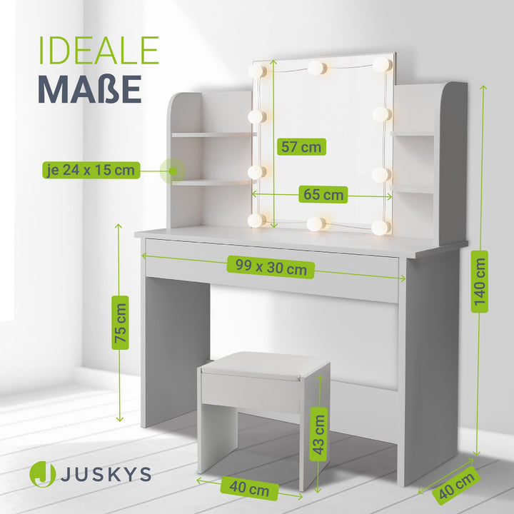 Make-uptafel Bella met kruk Melly
