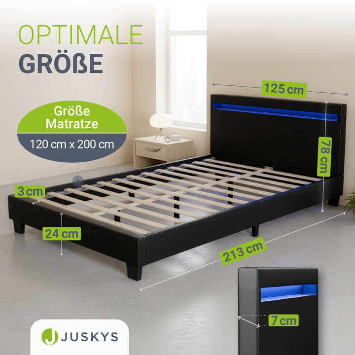 Gestoffeerd bed Paris