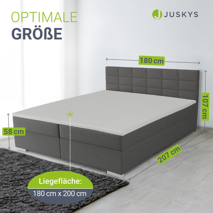 Boxspringbed Seattle - Malmo-Stoff