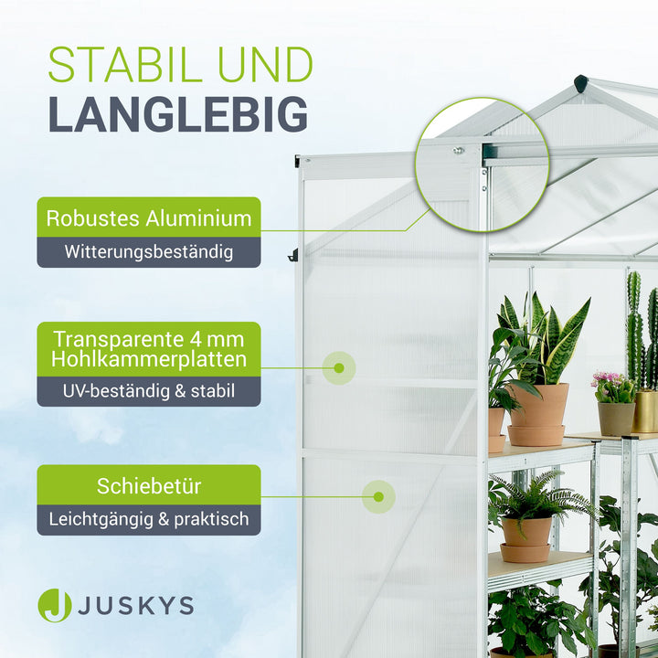 Aluminium kas met fundering
