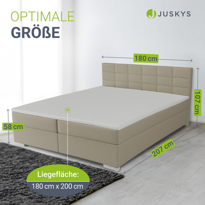 Boxspringbed Seattle - Malmo-Stoff