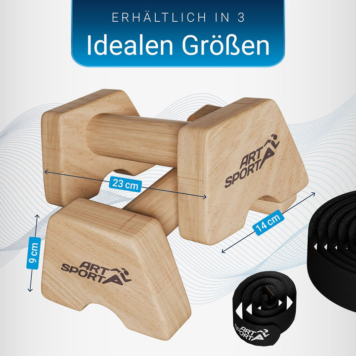 Houten opdrukstangen