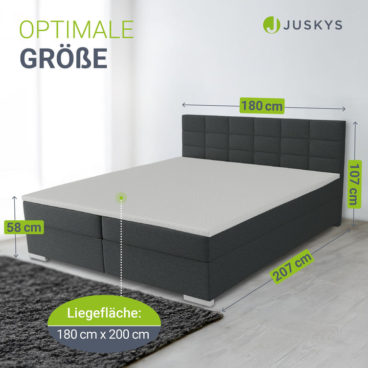 Boxspringbed Seattle - Malmo-Stoff