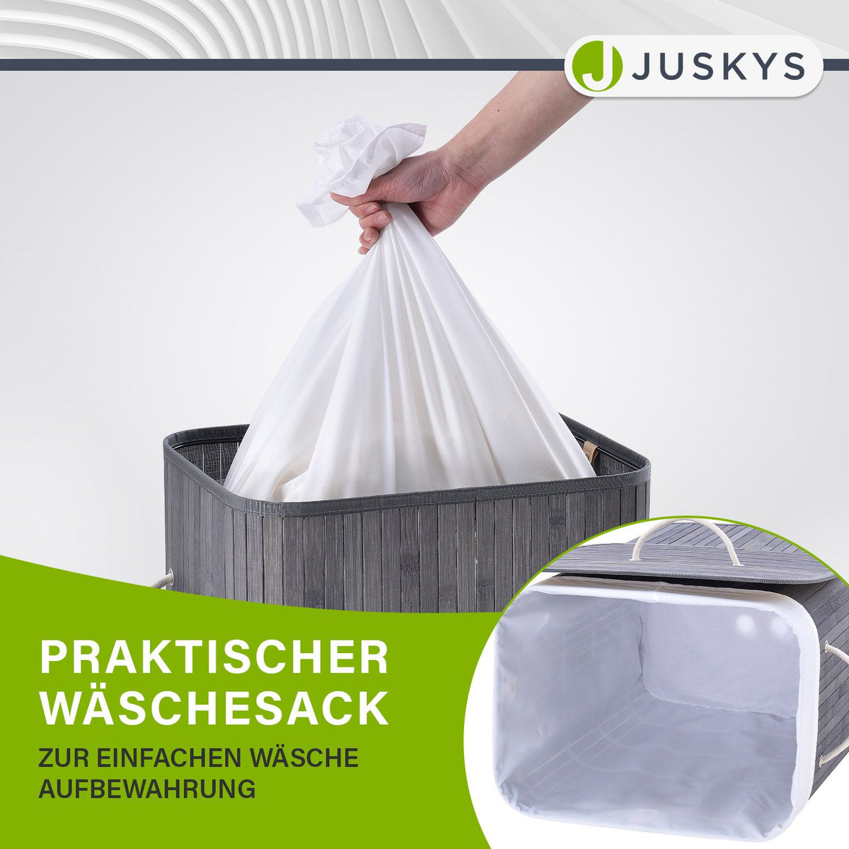 Bamboe wasmand Curly