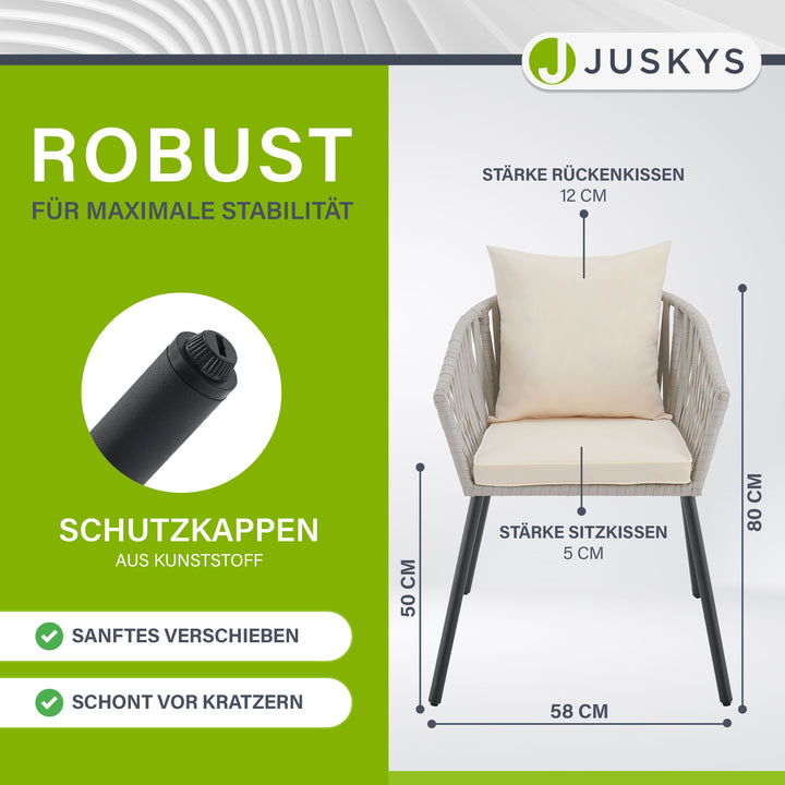 2er-Set Rope stoelen