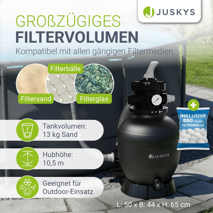 Zandfiltersysteem voor zwembaden tot 47m³