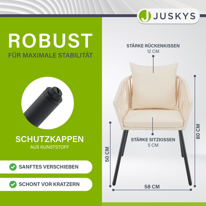 2er-Set Rope stoelen
