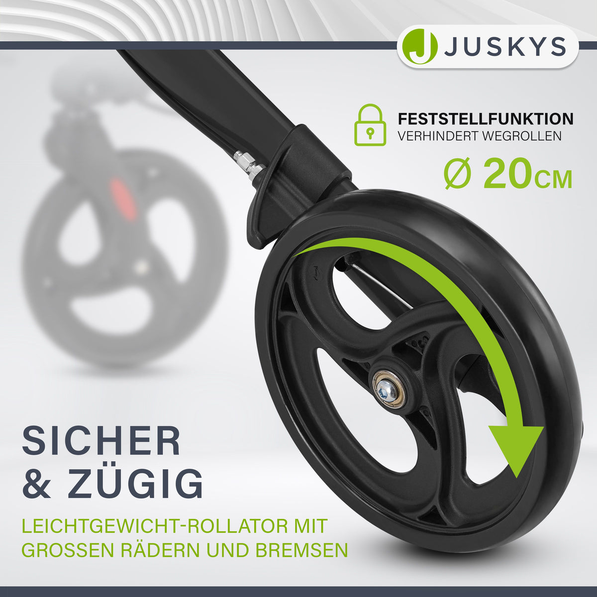Aluminium rollator Vital met zitje