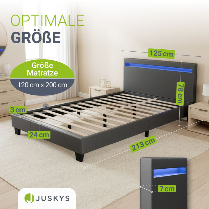 Gestoffeerd bed Paris