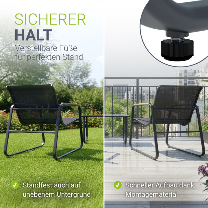 Tuinmeubelset Genua 4-teilig