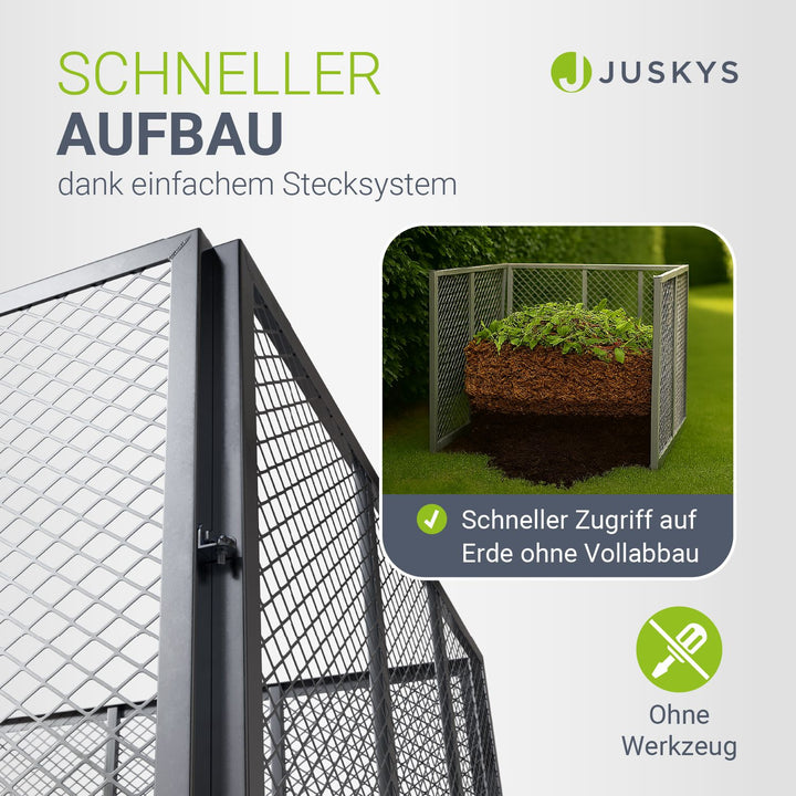Metalen composter voor tuinafval