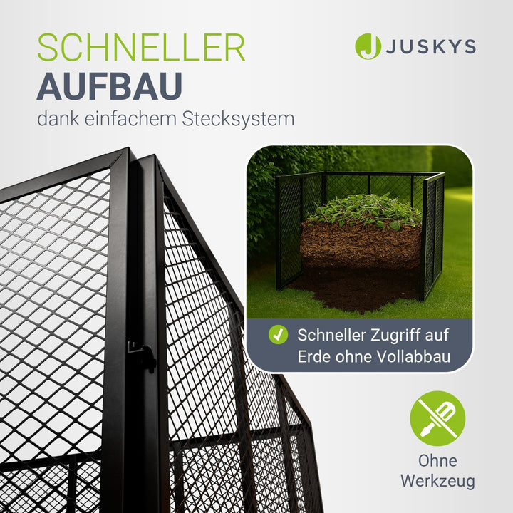 Metalen composter voor tuinafval