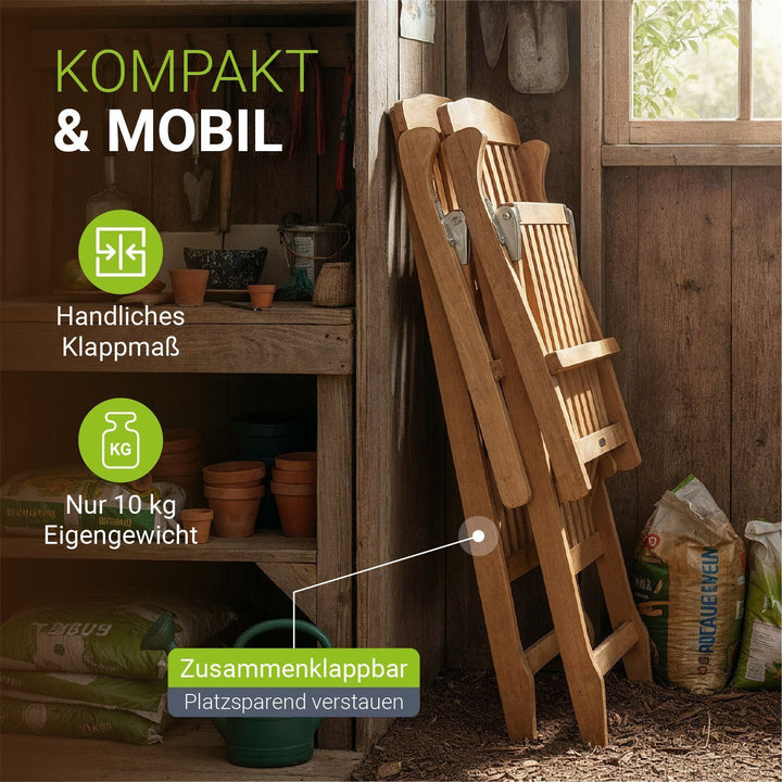Opvouwbare tuinligstoel Evia