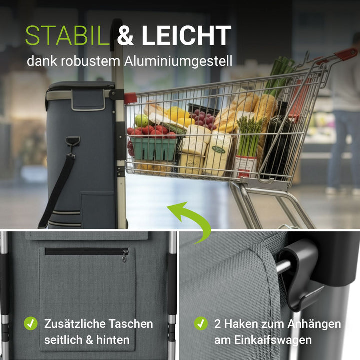 Trapklimmer met boodschappentrolley