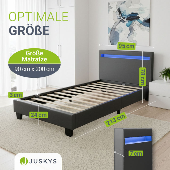 Gestoffeerd bed Paris
