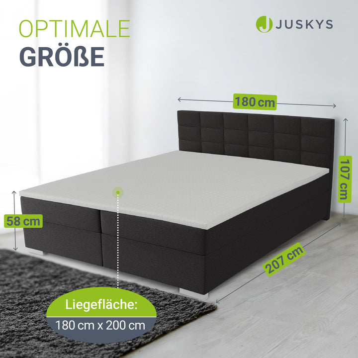 Boxspringbed Seattle - Malmo-Stoff