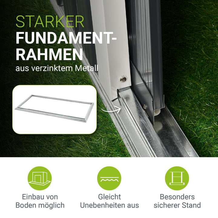Metalen gereedschapsschuur