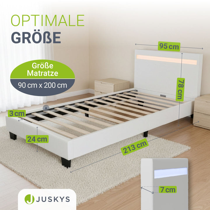 Gestoffeerd bed Paris
