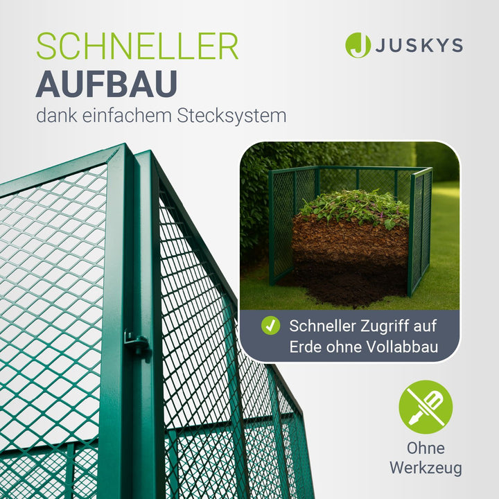 Metalen composter voor tuinafval