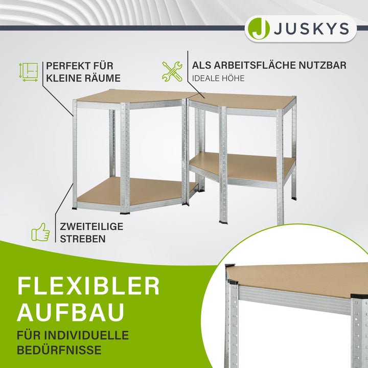 Hoekplank Corner Easy 160 x 75 x 40-75 cm