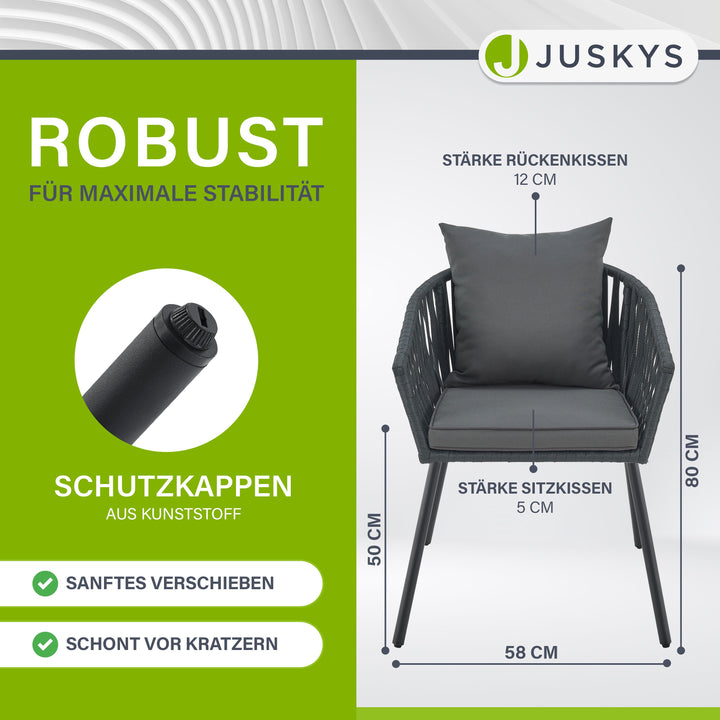 2er-Set Rope stoelen