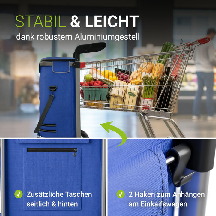 3in1 winkelwagentje - 56 L capaciteit