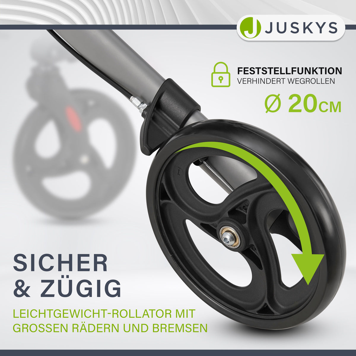 Aluminium rollator Vital met zitje
