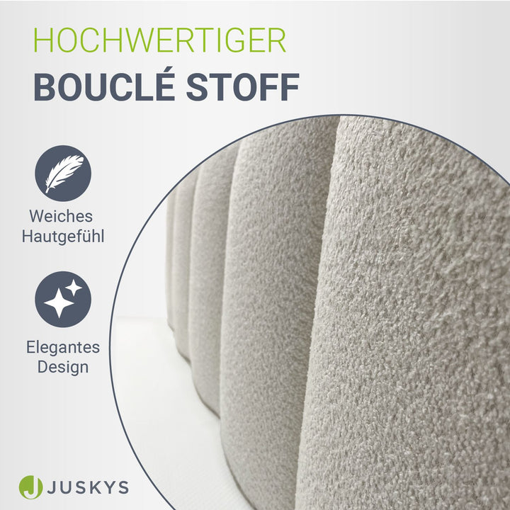 Boxspringbed Manitoba - bouclé-stof