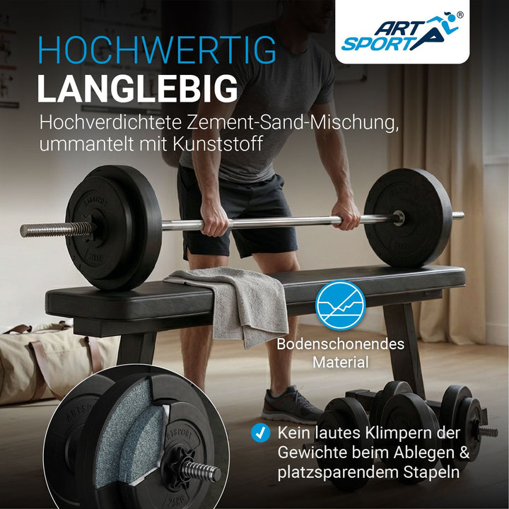 3in1 halterset 60kg