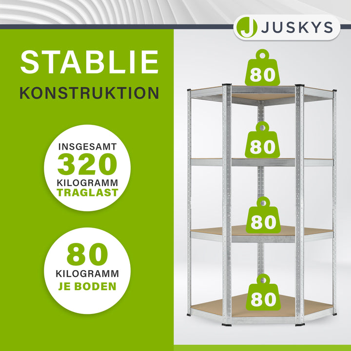 Hoekplank Corner Easy 160 x 75 x 40-75 cm