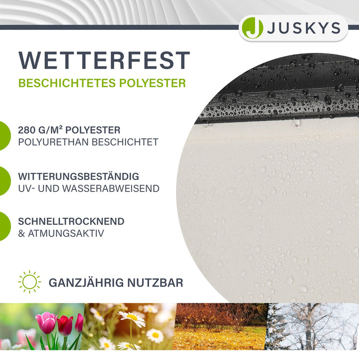 Klaparmscherm met zwengel