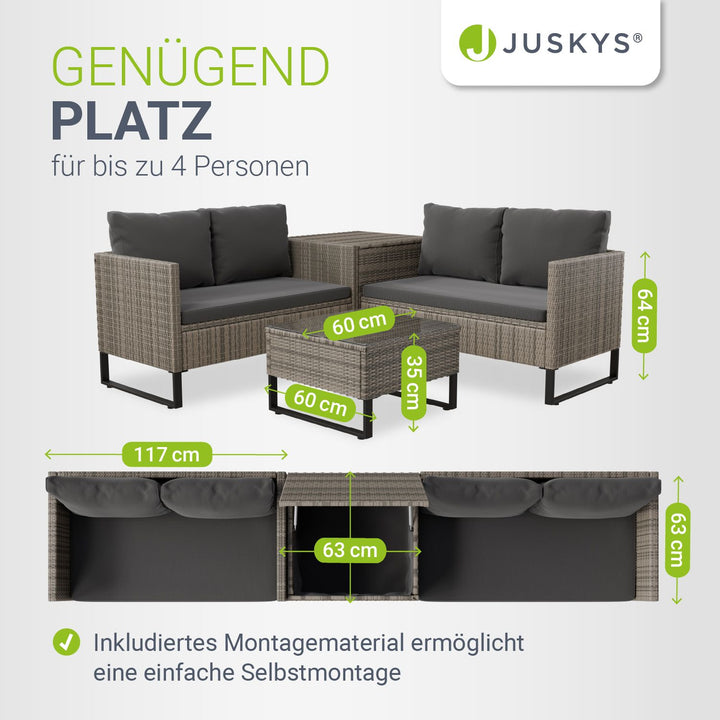 Tuinlounge voor 4 mensen Santorini
