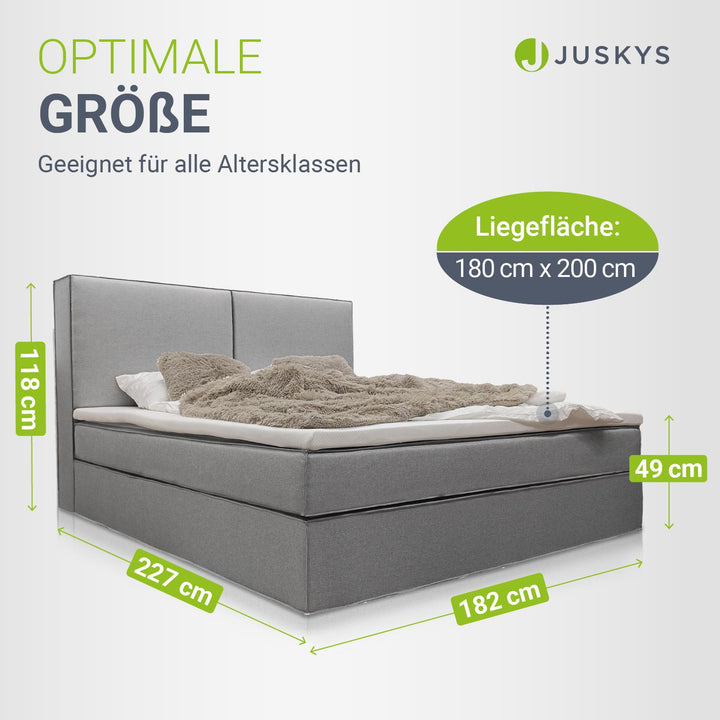 Boxspringbed Detroit - chenille-stof