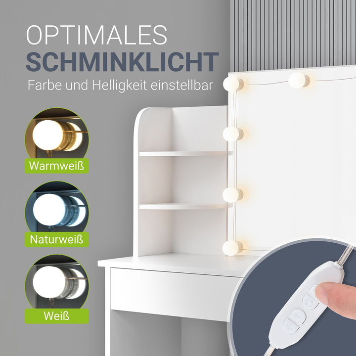 Make-uptafel Bella mit LED verlichting