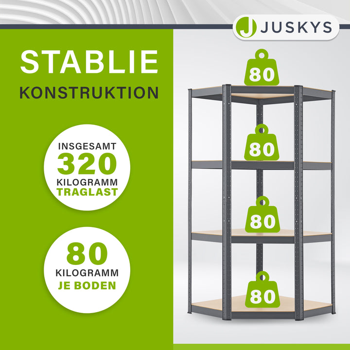 Hoekplank Corner Easy 160 x 75 x 40-75 cm