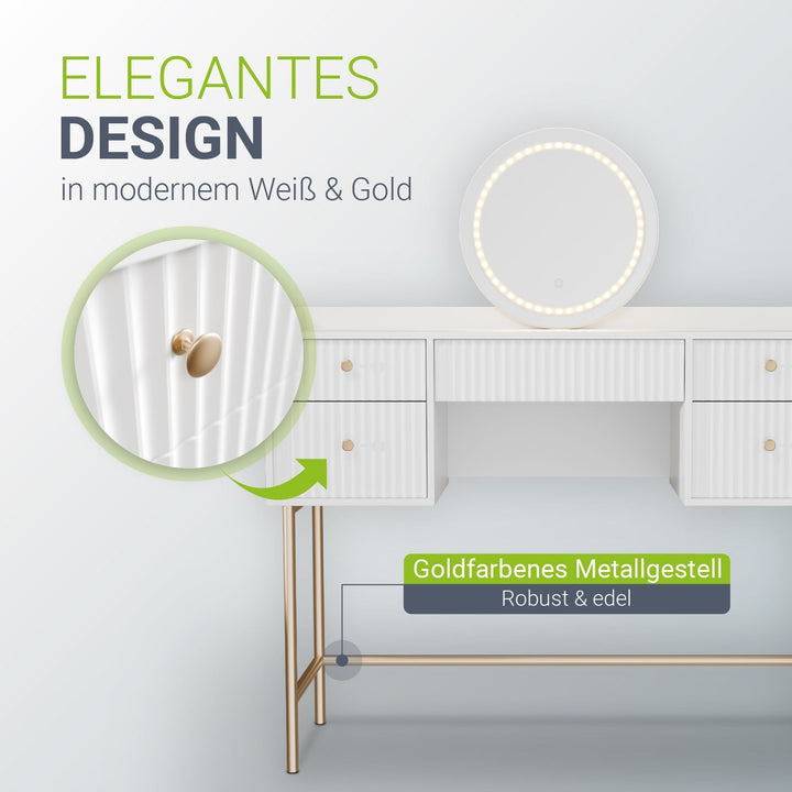 Make-uptafel met spiegel Samira