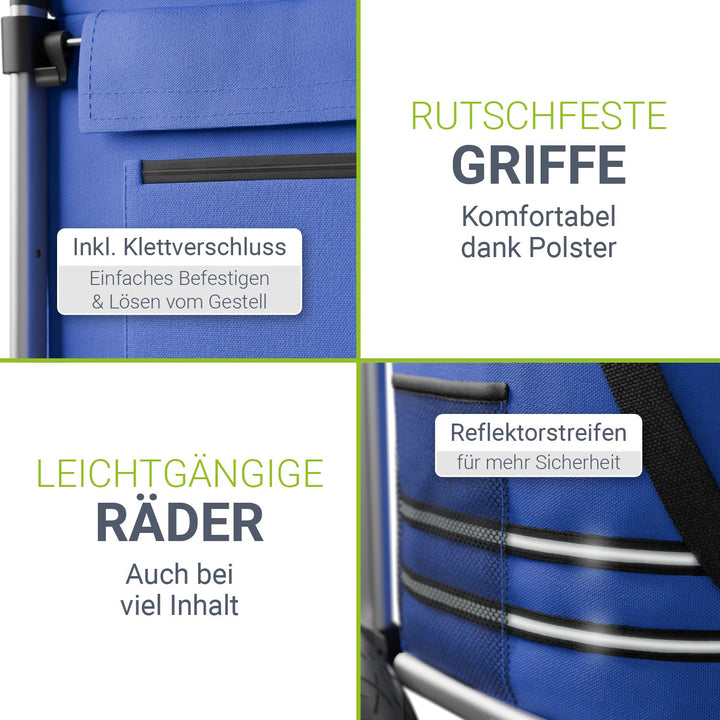 3in1 winkelwagentje - 56 L capaciteit