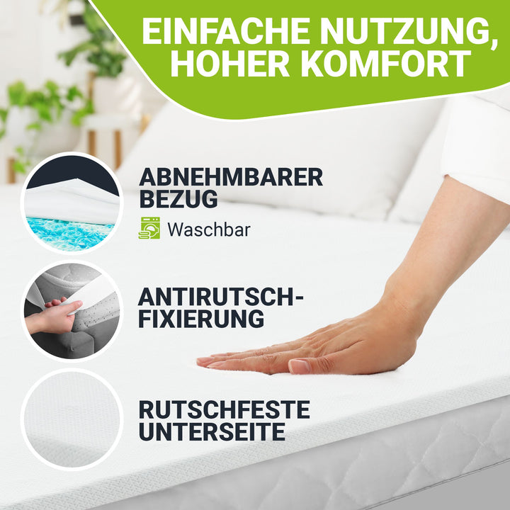 Orthopedische topmatras gemaakt van traagschuim