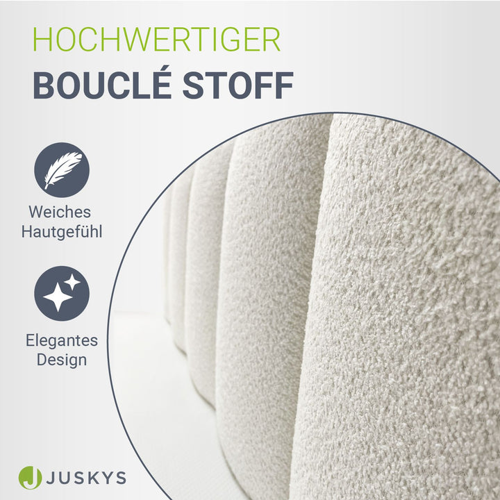 Boxspringbed Manitoba - bouclé-stof