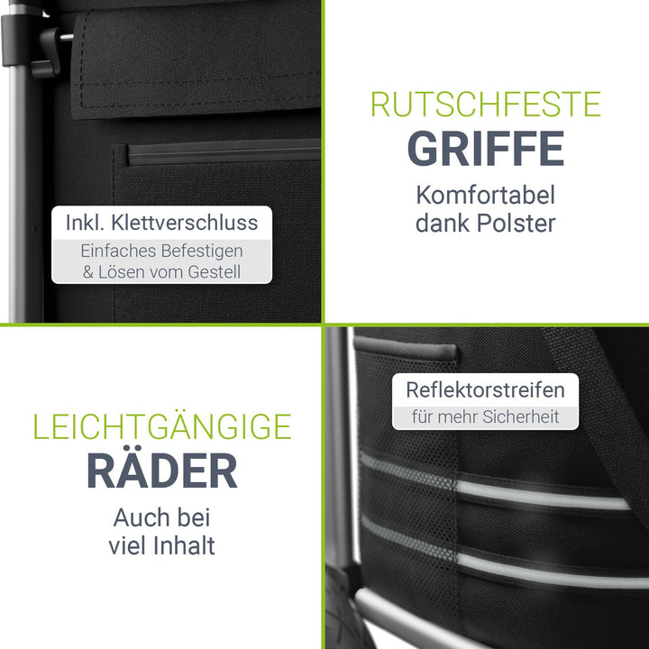 3in1 winkelwagentje - 56 L capaciteit