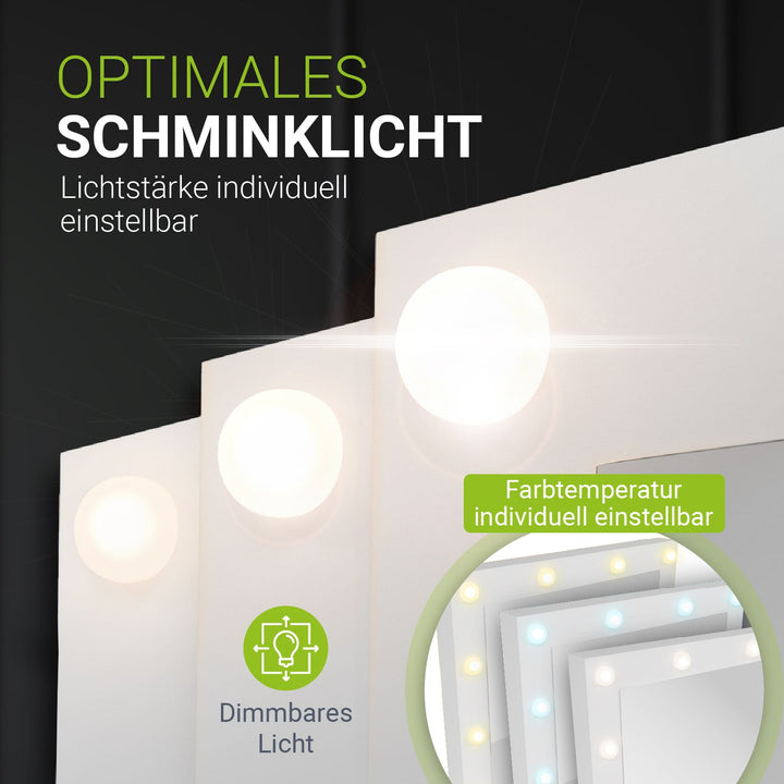 Make-uptafel met spiegel Talea