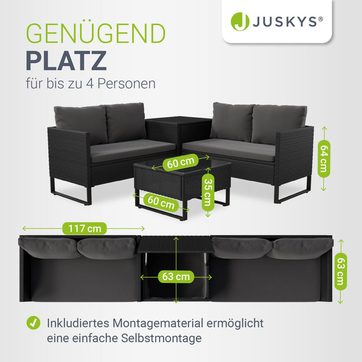 Tuinlounge voor 4 mensen Santorini