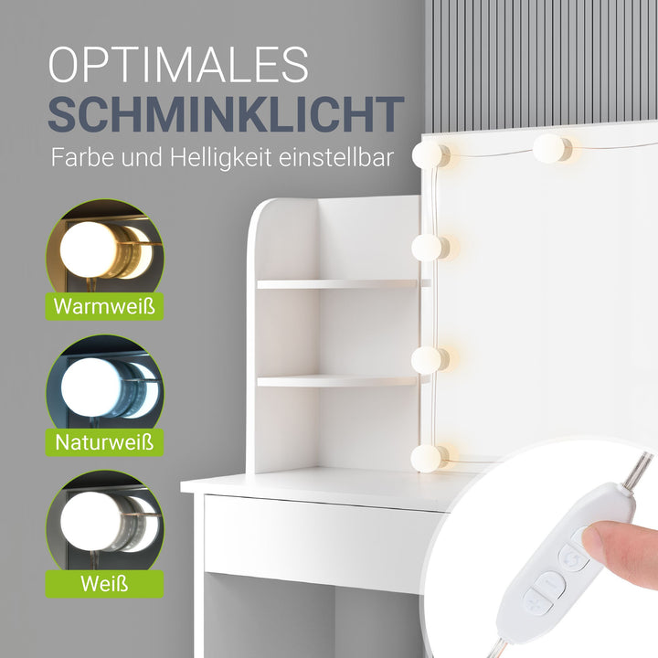 Make-uptafel Bella met kruk Tonia