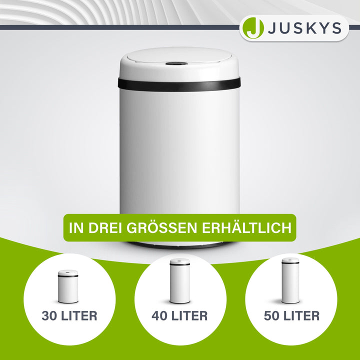 Ronde prullenbak met sensor