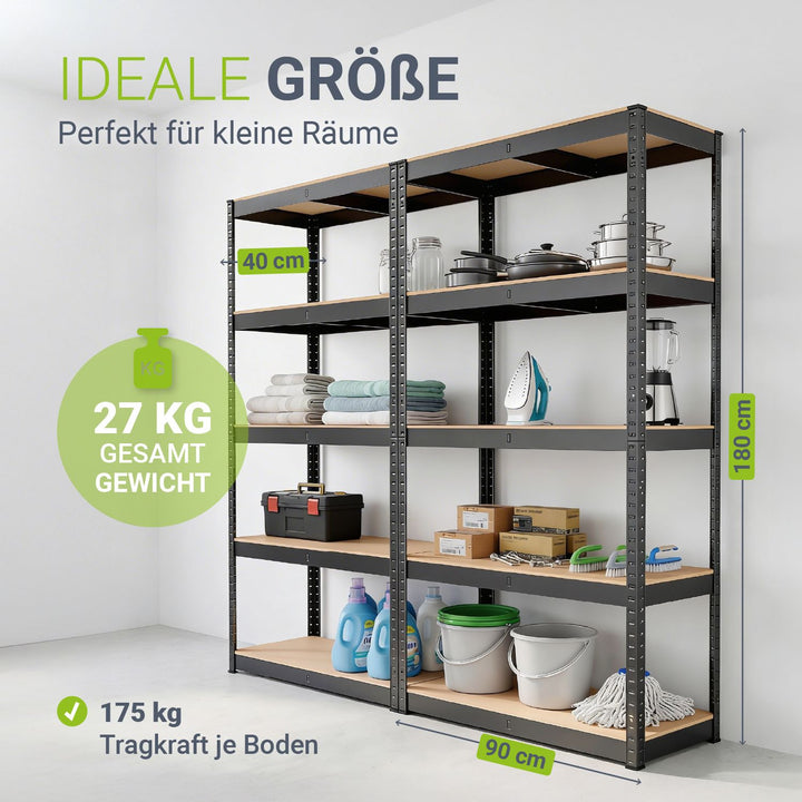 Opbergrek Basic 2er bis 8er Set 180 x 90 x 40 cm