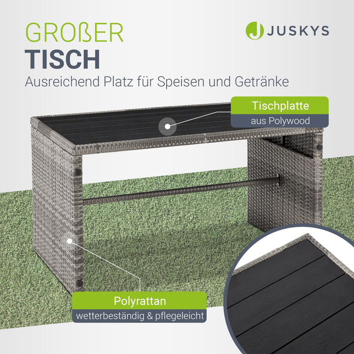 2in1 Polyrattan tuinmeubilair Jamaika